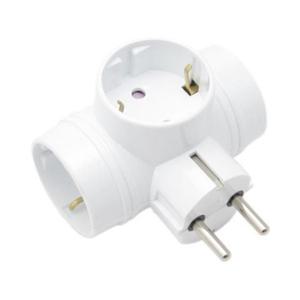 국산 T형 멀티탭 3구 16A 안전접지극 정규격 콘센트