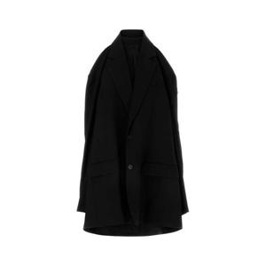 발렌시아가 여성 블랙 블레이저 자켓 809048TRT01 1000