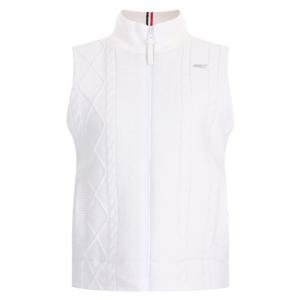 샵앤) 여성 골프 반목 캐시미어 니트 조끼 LB-WVS-20039-화이트