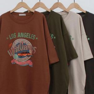 빅사이즈미시옷 챔프 박시 오버 반팔티 305N093S 빅사