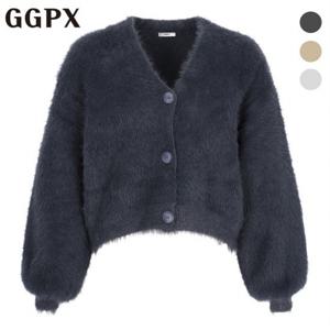 [GGPX] 부들이 퍼 크롭 가디건 (GOBKG016F)