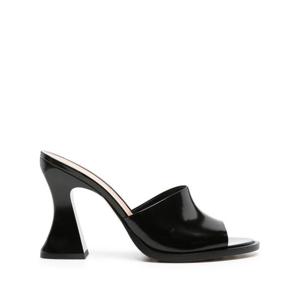 보테가베네타 여성 블랙 힐 슬리퍼 787038 V4BO01000