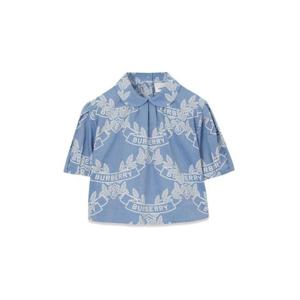 버버리 여아 연하늘 반팔 폴로 8071082K_A1141