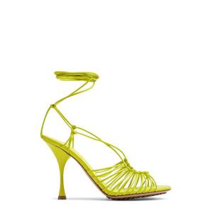 보테가베네타 여성 그린 힐 샌들 696242_VBSD07278