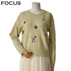 [포커스]강아지 자수 니트 (FW4K7KT0111)