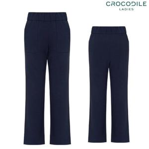 [크로커다일레이디](CLDFPT101) 허리 이밴드 스판 배기핏 팬츠_G
