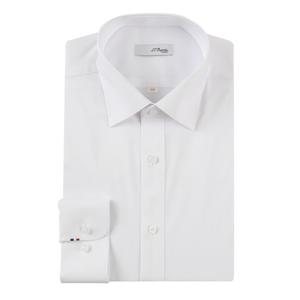 [듀퐁]25년 SS 신상 일반핏 스트레치 솔리드 긴팔셔츠 -SE5SM11LS104SWH(화이트)