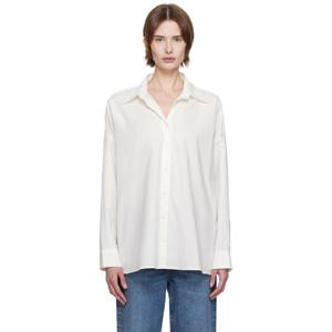25 FW 에이골디 여성 화이트 루 셔츠 251214F109006