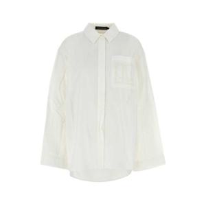 카밀라 앤 마크 여성 화이트 Winslow 오버사이즈 포플린 긴팔 셔츠 N2CMT7848 SOFTWHITE