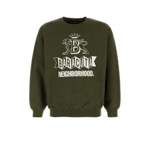 바라쿠타 남성 카키 Dark 오버사이즈 면 스웨트셔츠 BRFEL0048 8185