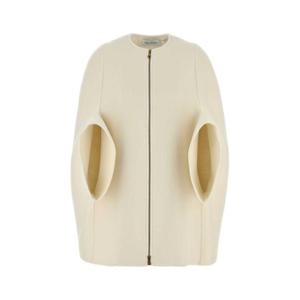 막스마라 여성 화이트 Placido 캐시미어 케이프 2511011061600 001