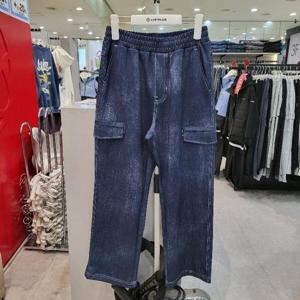 에어워크주니어 sh06 데님프린트 가후다 세미와이드핏 팬츠 A251B3508B