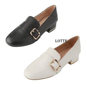 [엘칸토(여성화)]쿠션UP 버클장식 데일리 로퍼 LCWD37U513 블랙/아이보리