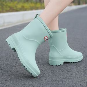 중목 파스텔 레인부츠 장화 (여성용)DO0022