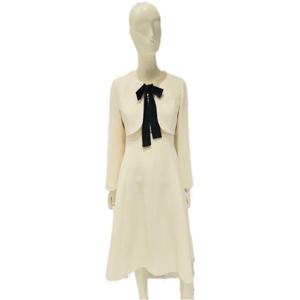 [숲]쉬폰 리본 디테일 플레어 원피스 SB2OPM3