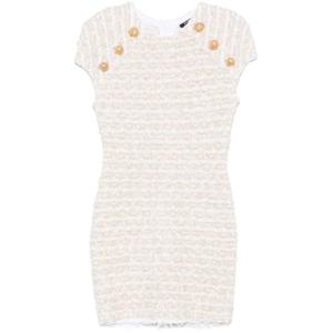 발망 여성 화이트 미니 드레스 EF1R6023 KB19GAD