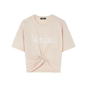 베르사체 여성 피치 크롭탑 1018898 1A136102KQ70