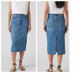 리바이스 여성 백 슬릿 데님 스커트 1VH-0000