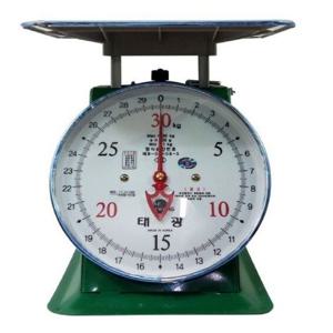 태광 지시저울/재래시장 노점상 30kg(100g) 접시