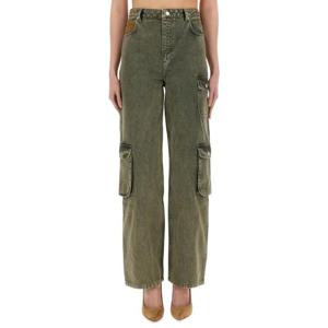 모스키노 진스 여성 그린 카고 진 03253218_1517