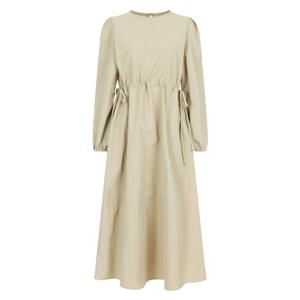 샵앤) 여성 러블리 셔링 데일리 임부 여유핏 미디 원피스 NARU-WDR-20352-베이지