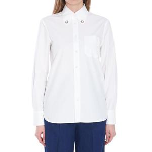 발렌티노 가라바니 여성 화이트 면 긴팔 셔츠 6B3AB780 5A6 001