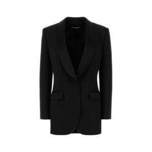 돌체앤가바나 여성 블랙 Stretch 울 블레이저 F2964TFU21E N0000