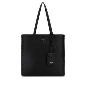 프라다 여성 블랙 가죽 쇼퍼백 1BG550VONT2DKV F0002