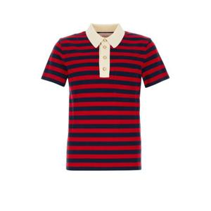 발렌티노 가라바니 남성 레드 자수 반팔 폴로 6V3MH03SAR9 RGN