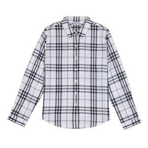 [뱅뱅]여성 체크 긴팔 면 남방 (NSL102)