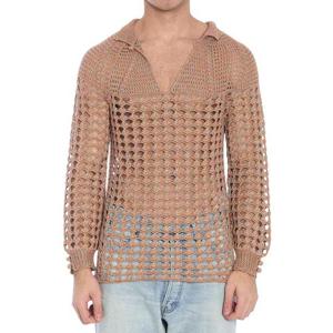 발렌티노 가라바니 남성 베이지 V넥 긴팔니트 6V0KC34A AUT AH2