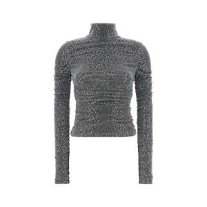 돌체앤가바나 여성 그레이 Jersey 목폴라 티셔츠 F7AL4THLM4U S0998