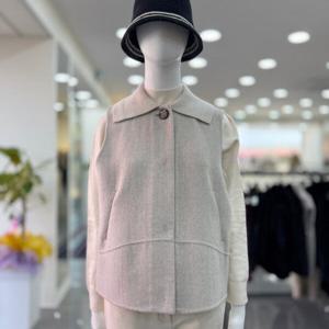 [조이너스]니트 카라넥 배색  울 조끼 베스트 JAEW0WVT410_DG