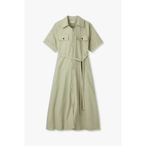 [지컷]지퍼드 칼라 벨티드 원피스 ((7255237102)