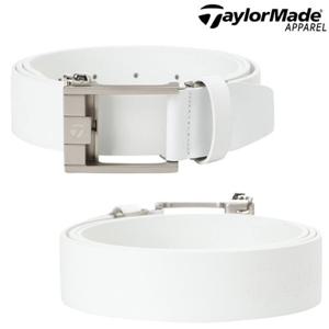 [테일러메이드]  25년 S S 골프용 남성 통가죽 반자동 벨트 TMABOS603 100(화이트)