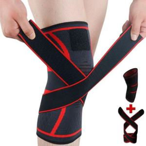 탈착식 압박 무릎 보호대 1P XL-블랙(레드라인)