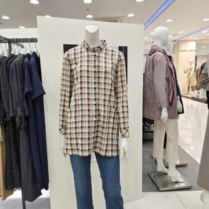 [올리비아하슬러]롱기장체크OHDFBL102 YE_JJ