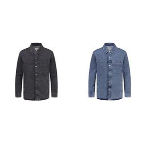 [리얼지오지아][2컬러] 25SS 세미오버핏 데일리 데님셔켓 청자켓 ADF2DJ1903 CM9344