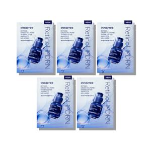 이니스프리 레티놀 그린티 PDRN 스킨부스터 앰플 겔 마스크 25mL [속광 탄력] 5매