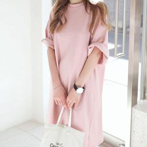 여성 여름 편한 나들이 여행 루즈핏 반팔 티셔츠 코디