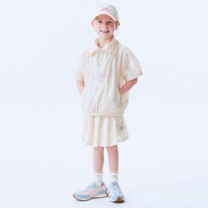 뉴발란스키즈트레이닝세트 PQC NK9YE2101G-39 ESSENTIAL 여아 우븐 아노락 셋업