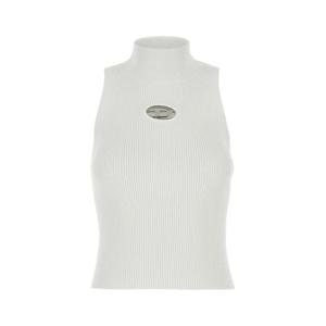 디젤 여성 화이트 비스코스 나시 니트 A130200DLAX 100