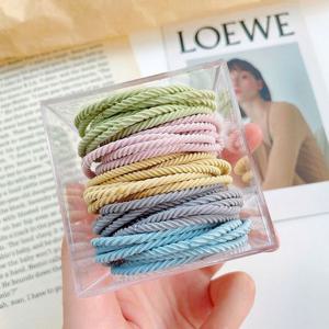 심플 헤어링 여성 마카롱 고무줄 대용량 끈