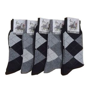 남자 아가일 신사정장양말 색상랜덤5족