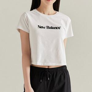 뉴발란스 여성 슬림핏 베이직 반팔티 NBNED2W412-10