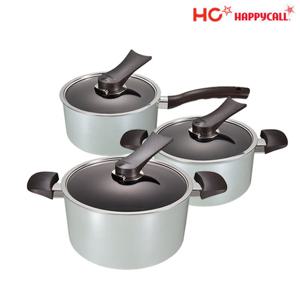 [HC해피콜] 뉴버던트 티타늄 IH 냄비 3종B (편수18,양수20,곰솥24)