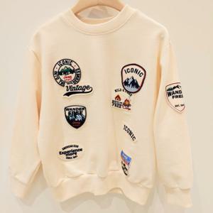 [지프키즈]와펜포인트맨투맨KM1TSU866