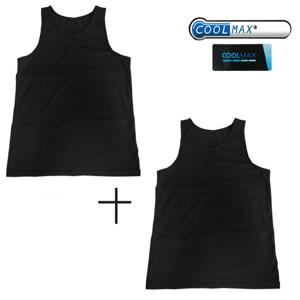 이드나인 등산스포츠 쿨맥스 남성용 블랙 런닝2장