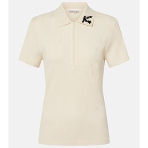 몽클레어 코튼 블렌드 폴로 스웨터 P01026313