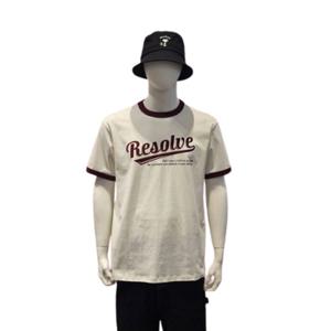 [클라이드]남성 래터링 넥배색 반팔 티셔츠 FPCTS302M